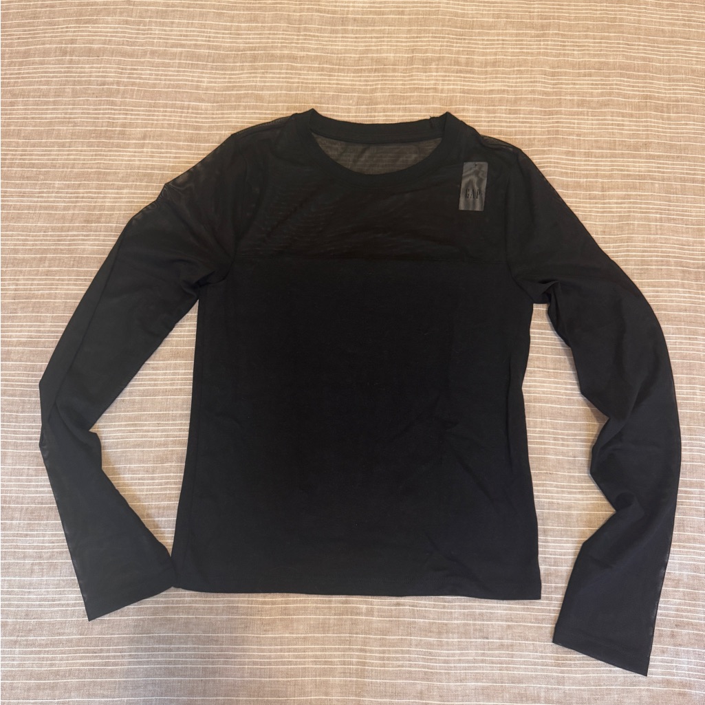 Nwt, Gap Black Long Sleeve Top